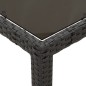 vidaXL 7-tlg. Garten-Essgruppe mit Kissen Schwarz Poly Rattan vidaXL 7-tlg. Garten-Essgruppe mit Kissen Schwarz Poly Rattan
