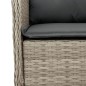 vidaXL 3-tlg. Garten-Essgruppe mit Kissen Hellgrau Poly Rattan vidaXL 3-tlg. Garten-Essgruppe mit Kissen Hellgrau Poly Rattan