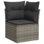vidaXL 7-tlg. Garten-Sofagarnitur mit Kissen Grau Poly Rattan vidaXL 7-tlg. Garten-Sofagarnitur mit Kissen Grau Poly Rattan