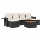 vidaXL 7-tlg. Garten-Sofagarnitur mit Kissen Schwarz Poly Rattan vidaXL 7-tlg. Garten-Sofagarnitur mit Kissen Schwarz Poly Rattan