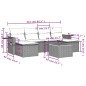 vidaXL 7-tlg. Garten-Sofagarnitur mit Kissen Schwarz Poly Rattan vidaXL 7-tlg. Garten-Sofagarnitur mit Kissen Schwarz Poly Rattan
