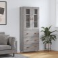 Highboard Grau Sonoma 69,5x34x180 cm Holzwerkstoff Highboard Grau Sonoma 69,5x34x180 cm Holzwerkstoff