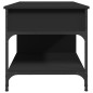 vidaXL Couchtisch Schwarz 100x50x50 cm Holzwerkstoff und Metall vidaXL Couchtisch Schwarz 100x50x50 cm Holzwerkstoff und Metall