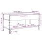vidaXL Couchtisch Schwarz 100x50x50 cm Holzwerkstoff und Metall vidaXL Couchtisch Schwarz 100x50x50 cm Holzwerkstoff und Metall