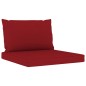 vidaXL 5-tlg. Garten-Lounge-Set mit Weinroten Kissen vidaXL 5-tlg. Garten-Lounge-Set mit Weinroten Kissen