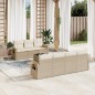 vidaXL 8-tlg. Garten-Sofagarnitur mit Kissen Beige Poly Rattan vidaXL 8-tlg. Garten-Sofagarnitur mit Kissen Beige Poly Rattan