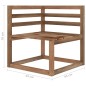 vidaXL 5-tlg. Garten-Lounge-Set mit Weinroten Kissen vidaXL 5-tlg. Garten-Lounge-Set mit Weinroten Kissen