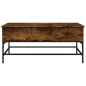vidaXL Couchtisch Räuchereiche 100x50x45 cm Holzwerkstoff und Metall vidaXL Couchtisch Räuchereiche 100x50x45 cm Holzwerkstoff und Metall