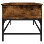 vidaXL Couchtisch Räuchereiche 100x50x45 cm Holzwerkstoff und Metall vidaXL Couchtisch Räuchereiche 100x50x45 cm Holzwerkstoff und Metall