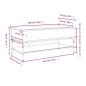vidaXL Couchtisch Räuchereiche 100x50x45 cm Holzwerkstoff und Metall vidaXL Couchtisch Räuchereiche 100x50x45 cm Holzwerkstoff und Metall