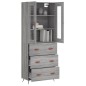 Highboard Grau Sonoma 69,5x34x180 cm Holzwerkstoff Highboard Grau Sonoma 69,5x34x180 cm Holzwerkstoff