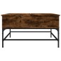 vidaXL Couchtisch Räuchereiche 80x80x45 cm Holzwerkstoff und Metall vidaXL Couchtisch Räuchereiche 80x80x45 cm Holzwerkstoff und Metall