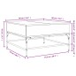 vidaXL Couchtisch Räuchereiche 80x80x45 cm Holzwerkstoff und Metall vidaXL Couchtisch Räuchereiche 80x80x45 cm Holzwerkstoff und Metall