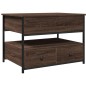 vidaXL Couchtisch Braun Eichen-Optik 70x50x50 cm Holzwerkstoff Metall vidaXL Couchtisch Braun Eichen-Optik 70x50x50 cm Holzwerkstoff Metall