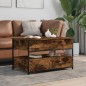 vidaXL Couchtisch Braun Eichen-Optik 70x50x50 cm Holzwerkstoff Metall vidaXL Couchtisch Braun Eichen-Optik 70x50x50 cm Holzwerkstoff Metall