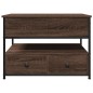 vidaXL Couchtisch Braun Eichen-Optik 70x50x50 cm Holzwerkstoff Metall vidaXL Couchtisch Braun Eichen-Optik 70x50x50 cm Holzwerkstoff Metall