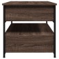 vidaXL Couchtisch Braun Eichen-Optik 70x50x50 cm Holzwerkstoff Metall vidaXL Couchtisch Braun Eichen-Optik 70x50x50 cm Holzwerkstoff Metall