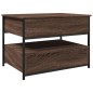 vidaXL Couchtisch Braun Eichen-Optik 70x50x50 cm Holzwerkstoff Metall vidaXL Couchtisch Braun Eichen-Optik 70x50x50 cm Holzwerkstoff Metall