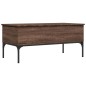 vidaXL Couchtisch Braun Eichen-Optik 100x50x45 cm Holzwerkstoff Metall vidaXL Couchtisch Braun Eichen-Optik 100x50x45 cm Holzwerkstoff Metall