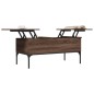 vidaXL Couchtisch Braun Eichen-Optik 100x50x45 cm Holzwerkstoff Metall vidaXL Couchtisch Braun Eichen-Optik 100x50x45 cm Holzwerkstoff Metall