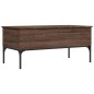 vidaXL Couchtisch Braun Eichen-Optik 100x50x45 cm Holzwerkstoff Metall vidaXL Couchtisch Braun Eichen-Optik 100x50x45 cm Holzwerkstoff Metall