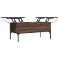 vidaXL Couchtisch Braun Eichen-Optik 100x50x45 cm Holzwerkstoff Metall vidaXL Couchtisch Braun Eichen-Optik 100x50x45 cm Holzwerkstoff Metall