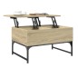 vidaXL Couchtisch Sonoma-Eiche 70x50x40 cm Holzwerkstoff und Metall vidaXL Couchtisch Sonoma-Eiche 70x50x40 cm Holzwerkstoff und Metall