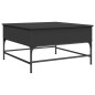 vidaXL Couchtisch Schwarz 80x80x45 cm Holzwerkstoff und Metall vidaXL Couchtisch Schwarz 80x80x45 cm Holzwerkstoff und Metall
