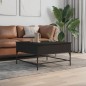 vidaXL Couchtisch Schwarz 80x80x45 cm Holzwerkstoff und Metall vidaXL Couchtisch Schwarz 80x80x45 cm Holzwerkstoff und Metall