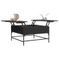 vidaXL Couchtisch Schwarz 80x80x45 cm Holzwerkstoff und Metall vidaXL Couchtisch Schwarz 80x80x45 cm Holzwerkstoff und Metall