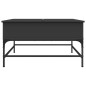 vidaXL Couchtisch Schwarz 80x80x45 cm Holzwerkstoff und Metall vidaXL Couchtisch Schwarz 80x80x45 cm Holzwerkstoff und Metall