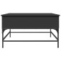 vidaXL Couchtisch Schwarz 80x80x45 cm Holzwerkstoff und Metall vidaXL Couchtisch Schwarz 80x80x45 cm Holzwerkstoff und Metall