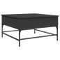 vidaXL Couchtisch Schwarz 80x80x45 cm Holzwerkstoff und Metall vidaXL Couchtisch Schwarz 80x80x45 cm Holzwerkstoff und Metall