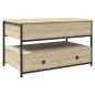 vidaXL Couchtisch Sonoma-Eiche 85x50x50 cm Holzwerkstoff und Metall