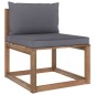 3-tlg. Garten-Lounge-Set aus Paletten mit Kissen Kiefernholz 3-tlg. Garten-Lounge-Set aus Paletten mit Kissen Kiefernholz