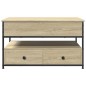 vidaXL Couchtisch Sonoma-Eiche 85x50x50 cm Holzwerkstoff und Metall