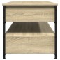 vidaXL Couchtisch Sonoma-Eiche 85x50x50 cm Holzwerkstoff und Metall