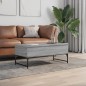 vidaXL Couchtisch Grau Sonoma 100x50x40 cm Holzwerkstoff und Metall vidaXL Couchtisch Grau Sonoma 100x50x40 cm Holzwerkstoff und Metall
