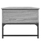 vidaXL Couchtisch Grau Sonoma 100x50x40 cm Holzwerkstoff und Metall vidaXL Couchtisch Grau Sonoma 100x50x40 cm Holzwerkstoff und Metall