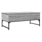 vidaXL Couchtisch Grau Sonoma 100x50x40 cm Holzwerkstoff und Metall vidaXL Couchtisch Grau Sonoma 100x50x40 cm Holzwerkstoff und Metall