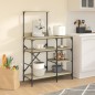 vidaXL Bäckerregal Sonoma-Eiche 90x40x132 cm Holzwerkstoff und Metall vidaXL Bäckerregal Sonoma-Eiche 90x40x132 cm Holzwerkstoff und Metall