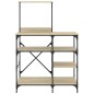 vidaXL Bäckerregal Sonoma-Eiche 90x40x132 cm Holzwerkstoff und Metall vidaXL Bäckerregal Sonoma-Eiche 90x40x132 cm Holzwerkstoff und Metall