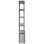 vidaXL Bücherregal Grau Sonoma 100x26x180 cm Holzwerkstoff und Metall vidaXL Bücherregal Grau Sonoma 100x26x180 cm Holzwerkstoff und Metall