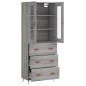 Highboard Grau Sonoma 69,5x34x180 cm Holzwerkstoff Highboard Grau Sonoma 69,5x34x180 cm Holzwerkstoff