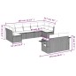 vidaXL 9-tlg. Garten-Sofagarnitur mit Kissen Beige Poly Rattan vidaXL 9-tlg. Garten-Sofagarnitur mit Kissen Beige Poly Rattan