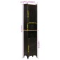 vidaXL Badschrank 40x27x180 cm Eisen und Massivholz Mango vidaXL Badschrank 40x27x180 cm Eisen und Massivholz Mango