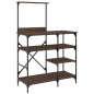 vidaXL Bäckerregal Braun Eichen-Optik 90x40x132cm Holzwerkstoff Metall vidaXL Bäckerregal Braun Eichen-Optik 90x40x132cm Holzwerkstoff Metall