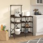 vidaXL Bäckerregal Braun Eichen-Optik 90x40x132cm Holzwerkstoff Metall vidaXL Bäckerregal Braun Eichen-Optik 90x40x132cm Holzwerkstoff Metall