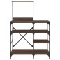vidaXL Bäckerregal Braun Eichen-Optik 90x40x132cm Holzwerkstoff Metall vidaXL Bäckerregal Braun Eichen-Optik 90x40x132cm Holzwerkstoff Metall