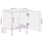 vidaXL Nachttisch 40x33x46 cm Massivholz Mango vidaXL Nachttisch 40x33x46 cm Massivholz Mango